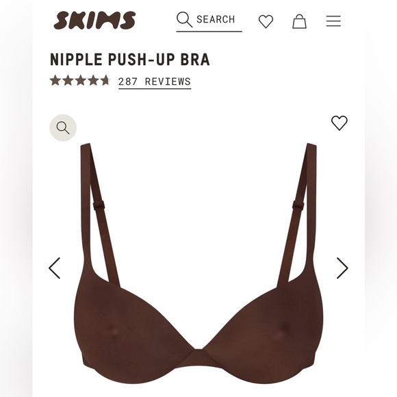 *NWT* *Never Worn* Skims Nipple Push-Up Bra - Picture 1 of 4